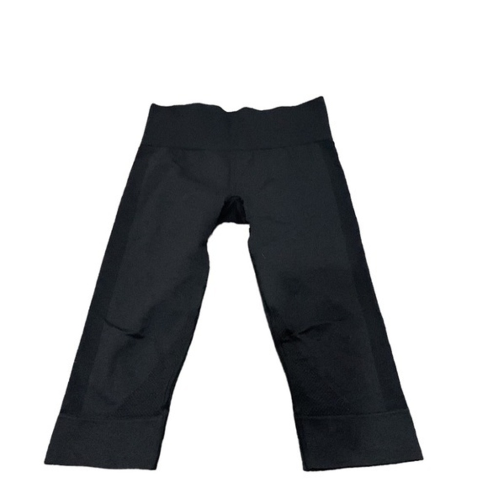 Lululemon Dark Gray Mid Rise Cropped Leggings Tight No size tag possible 6